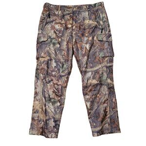 Cabelas Camouflage Hunting Cargo Pants Scentlok Dry Plus 46 Tall Camo